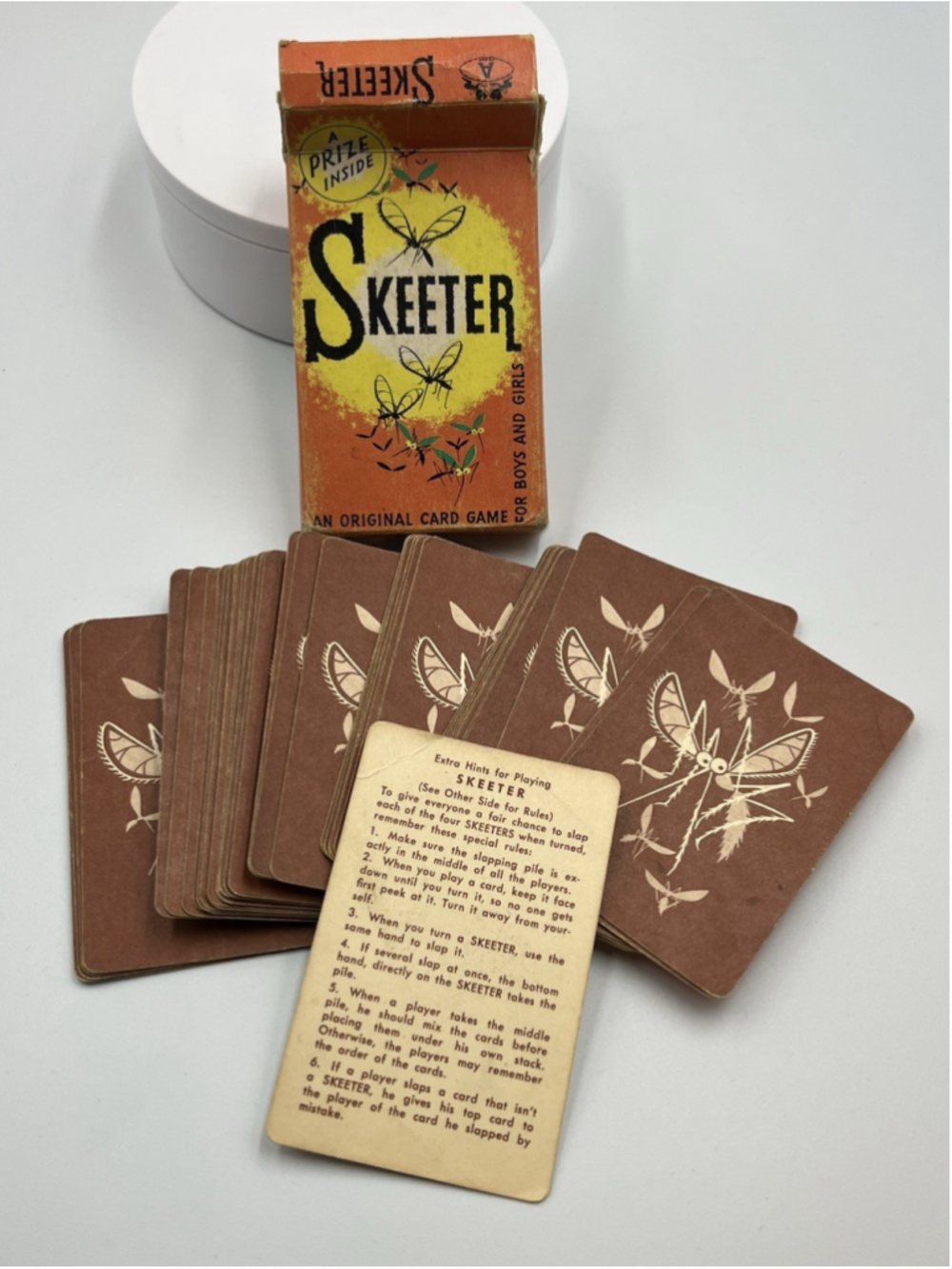 OLD VTG Skeeter Original Card Game For Boys & Girls Bright Collectible A Cards